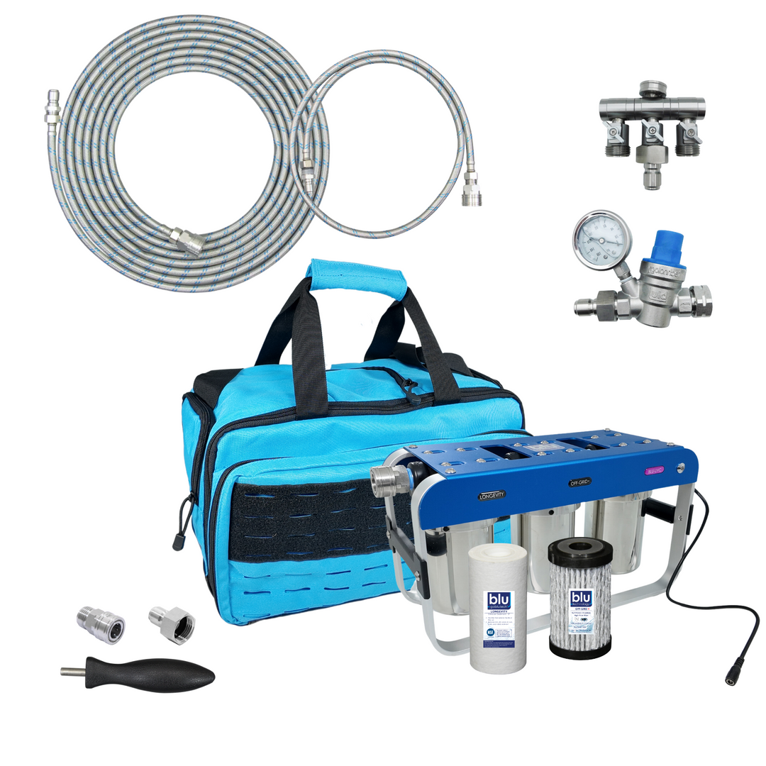 Blu Tech AR3 UVC RV Water Filter Bundle – Advanced 4-Stage UV Filtration System