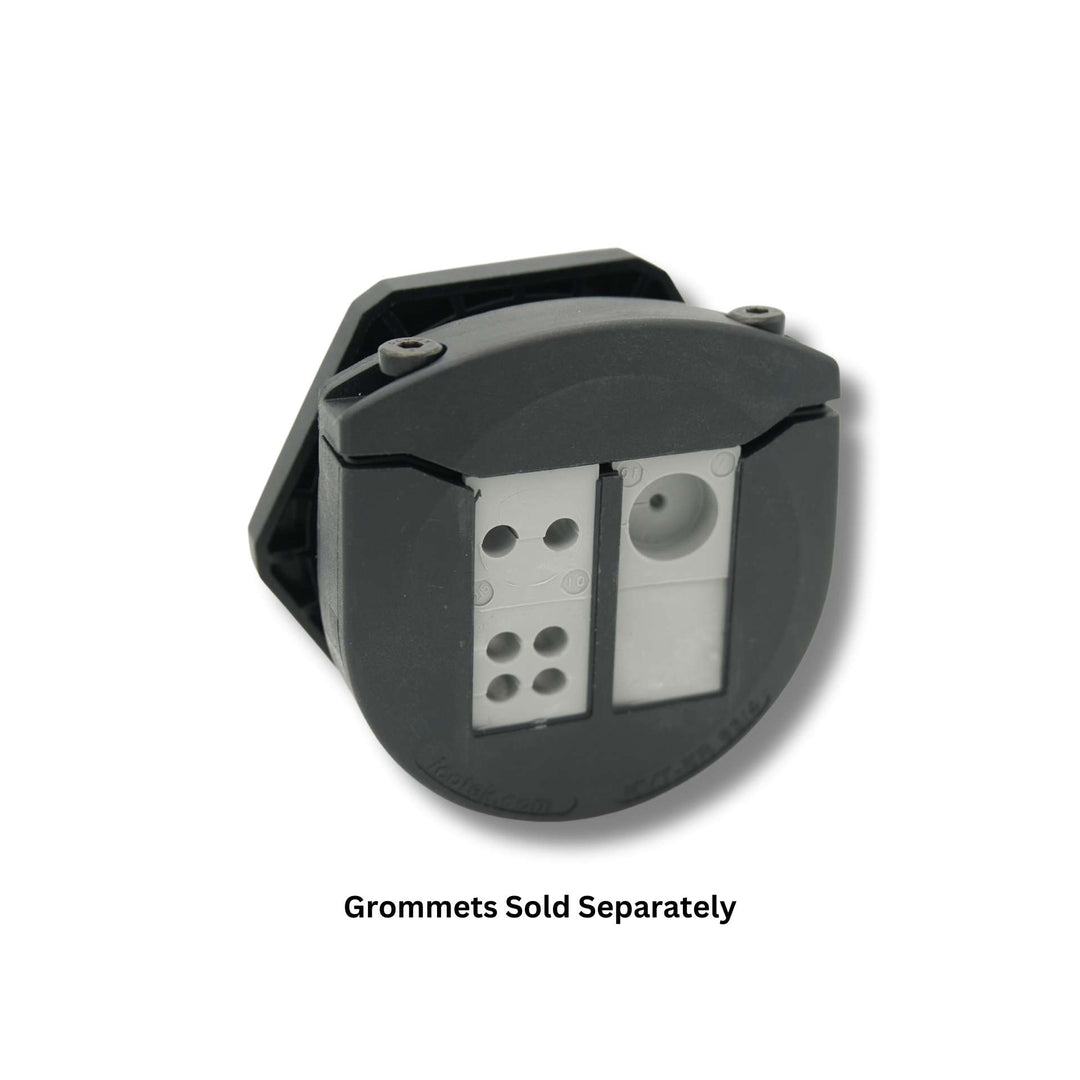 Round Split Frame Cable Entry Frame - 4 Socket - 75mm Diameter