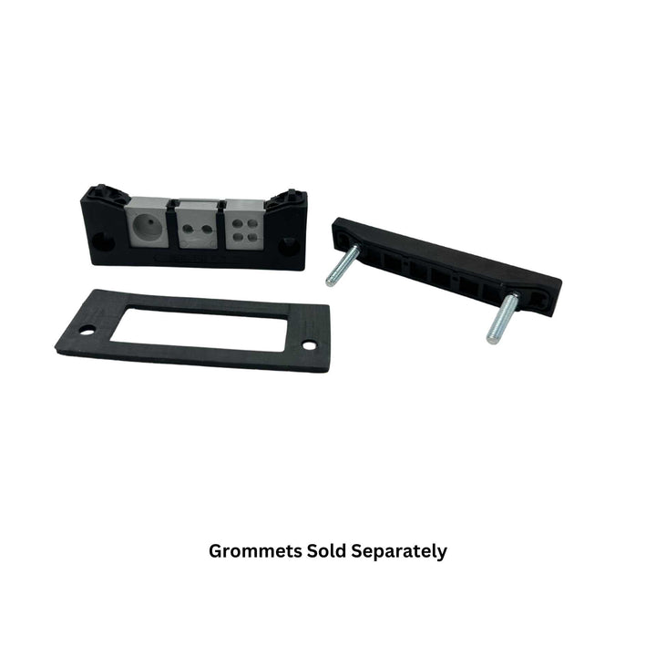 Rectangle Split Frame Cable Entry Frame - 3 Socket - 98mm x  40mm