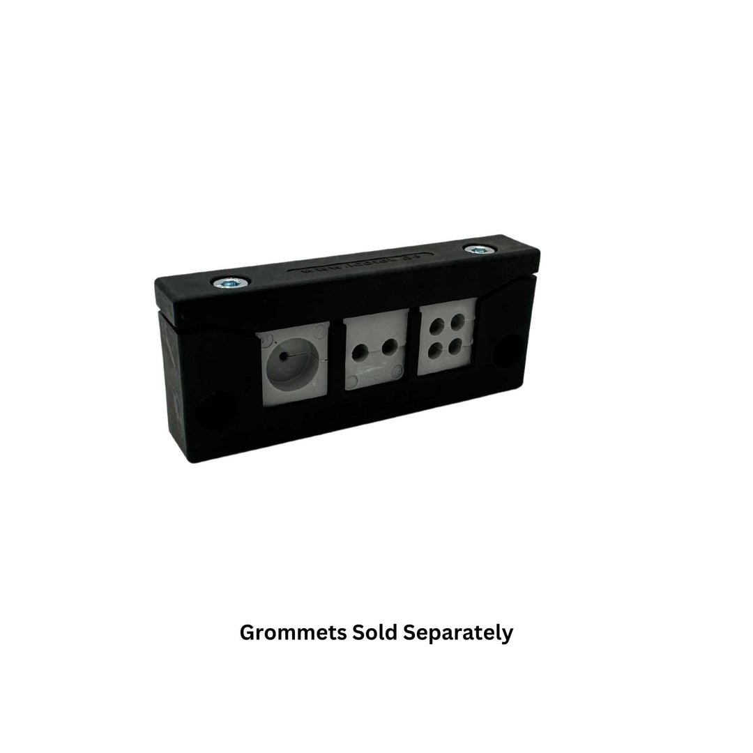 Rectangle Split Frame Cable Entry Frame - 3 Socket - 98mm x  40mm