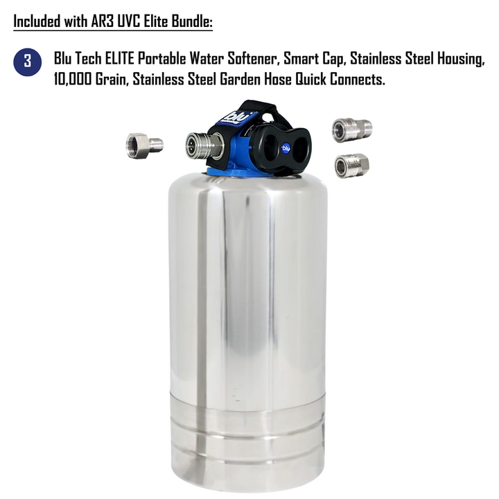 Blu Tech AR3 UVC ELITE RV Water Filter Bundle – Ultimate 4-Stage Filtration + UVC Protection