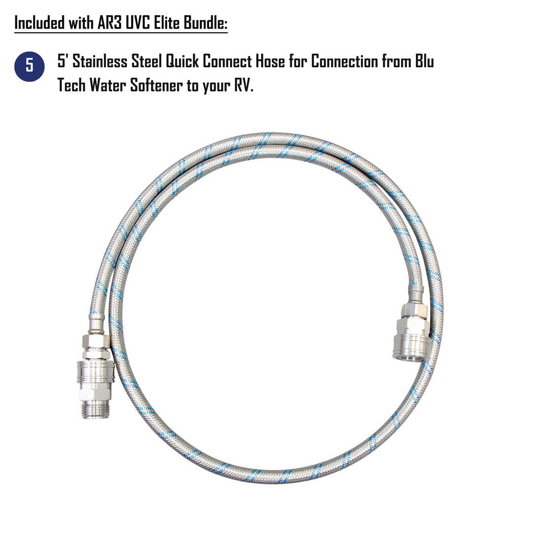 Blu Tech AR3 UVC ELITE RV Water Filter Bundle – Ultimate 4-Stage Filtration + UVC Protection