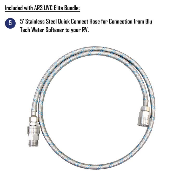 Blu Tech AR3 UVC ELITE RV Water Filter Bundle – Ultimate 4-Stage Filtration + UVC Protection