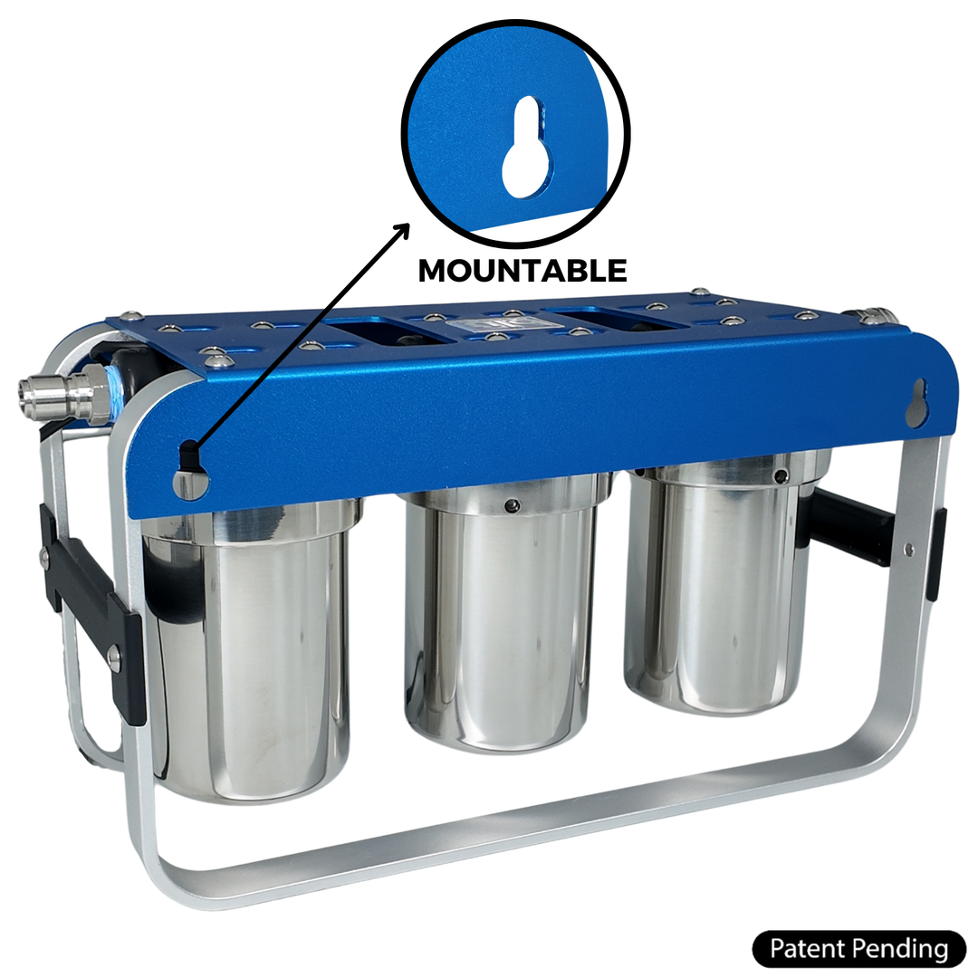 Blu Tech AR3 LED UVC High-Flow 4-Stage RV Water Filter & Purification System