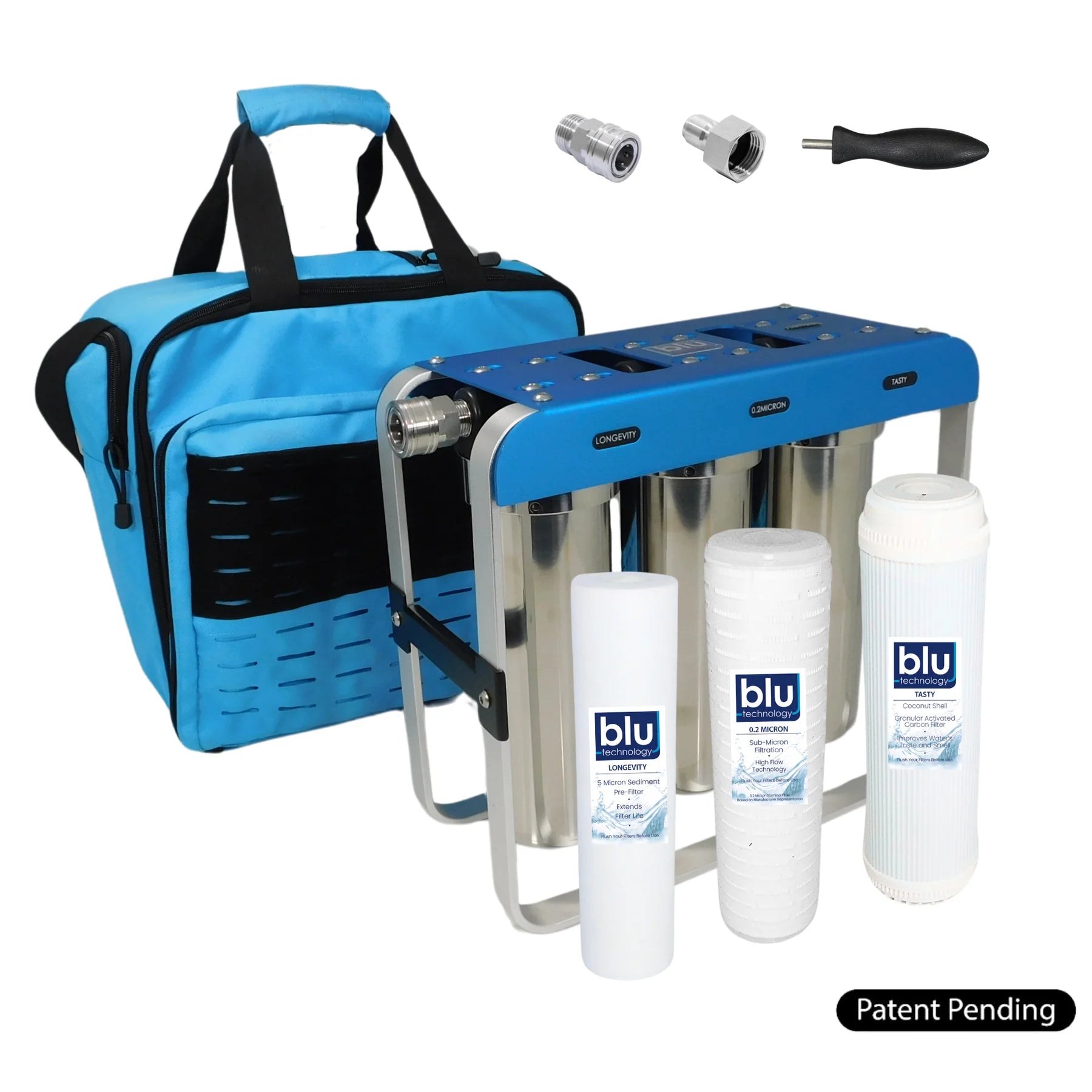 Blu Tech AR3 XLT 3-Stage Portable Water Filtration System MobileMustHave.com Blu Tech AR3 XLT 3-Stage Portable Water Filtration System MobileMustHave.com