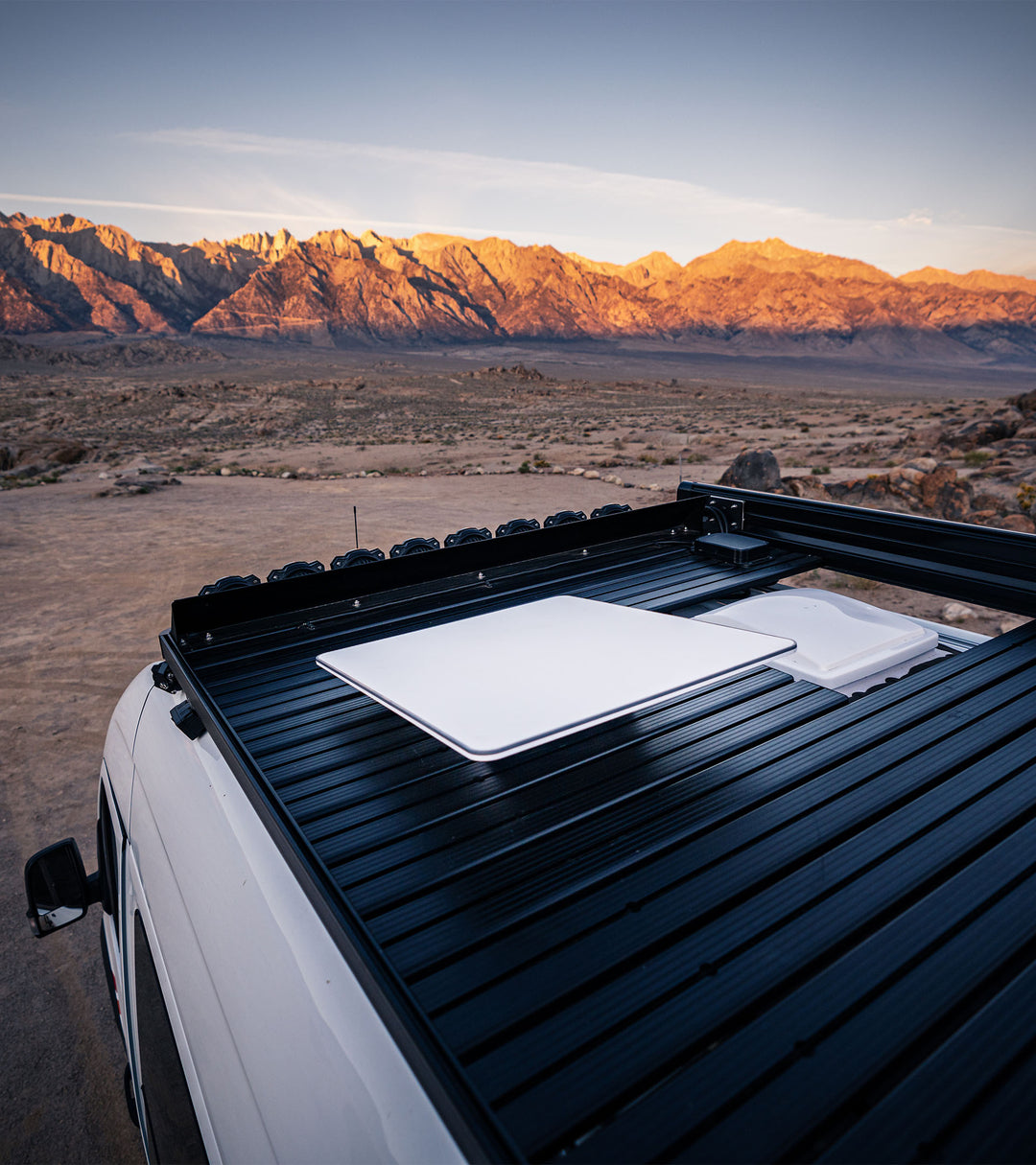 Flat High Performance Starlink Kit with Wedge Mount – Roof-Mounted Satellite Internet for RVs