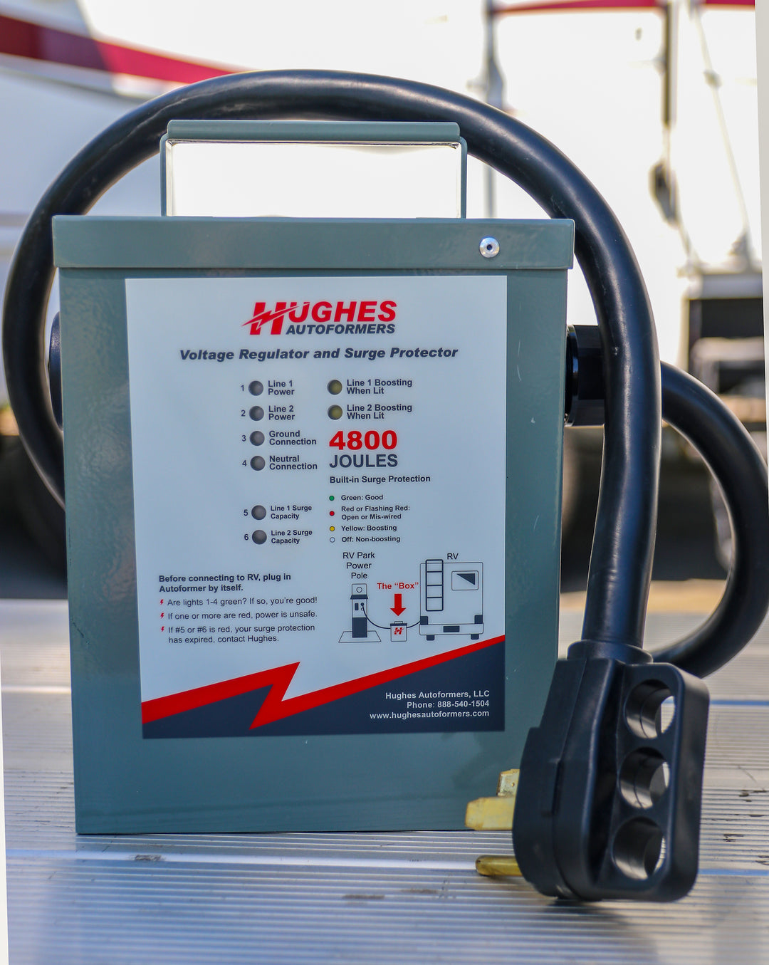 Hughes Autoformers 50A Voltage Booster with Surge Protection