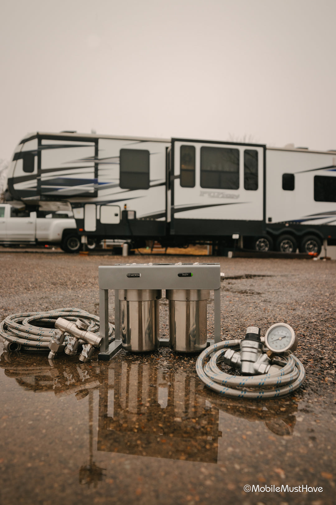 2-Stage RV Water Filter Bundle – High-Flow Portable Filtration System