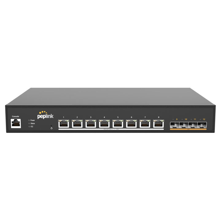 Peplink 8-Port Switch with 720W PoE Power Budget