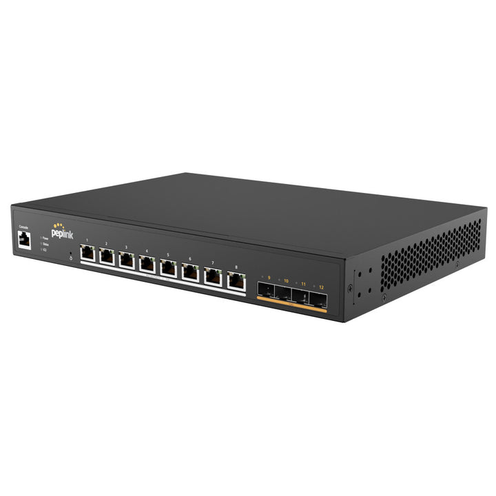 Peplink 8-Port Switch with 720W PoE Power Budget