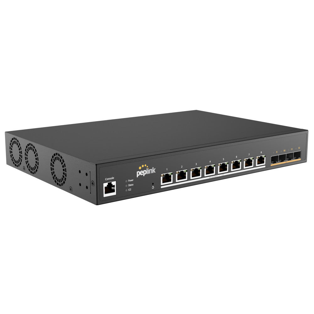 Peplink 8-Port Switch with 720W PoE Power Budget