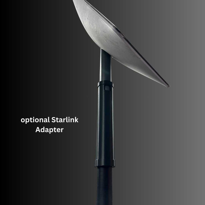 MMH 20' Telescoping Antenna Mounting Mast Pole in Carbon Black (20 Foot Mast)