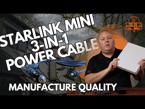 Starlink Mini 3-in-1 Water Resistant Power Cable for Ultimate Portability (5 Meter)