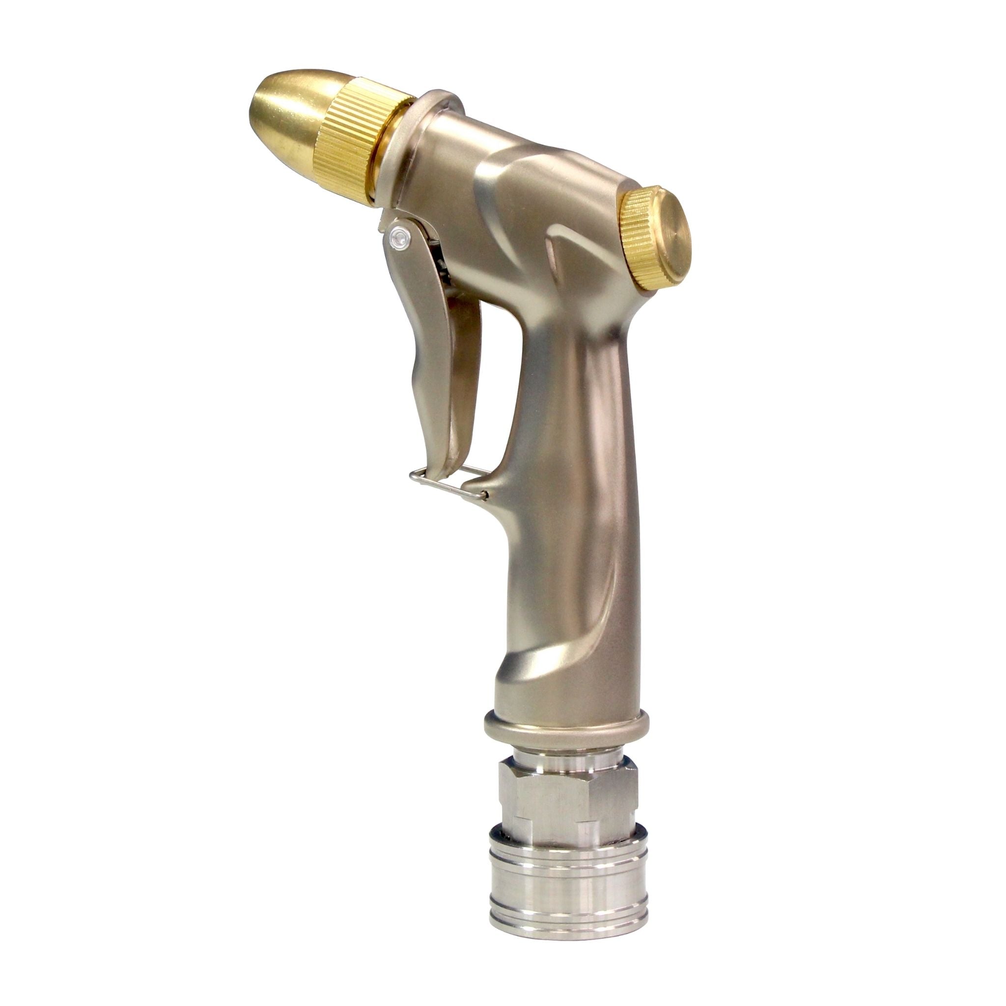 marksman 6 function chrome metal garden hose spray gun Blu Tech Garden Hose Sprayer