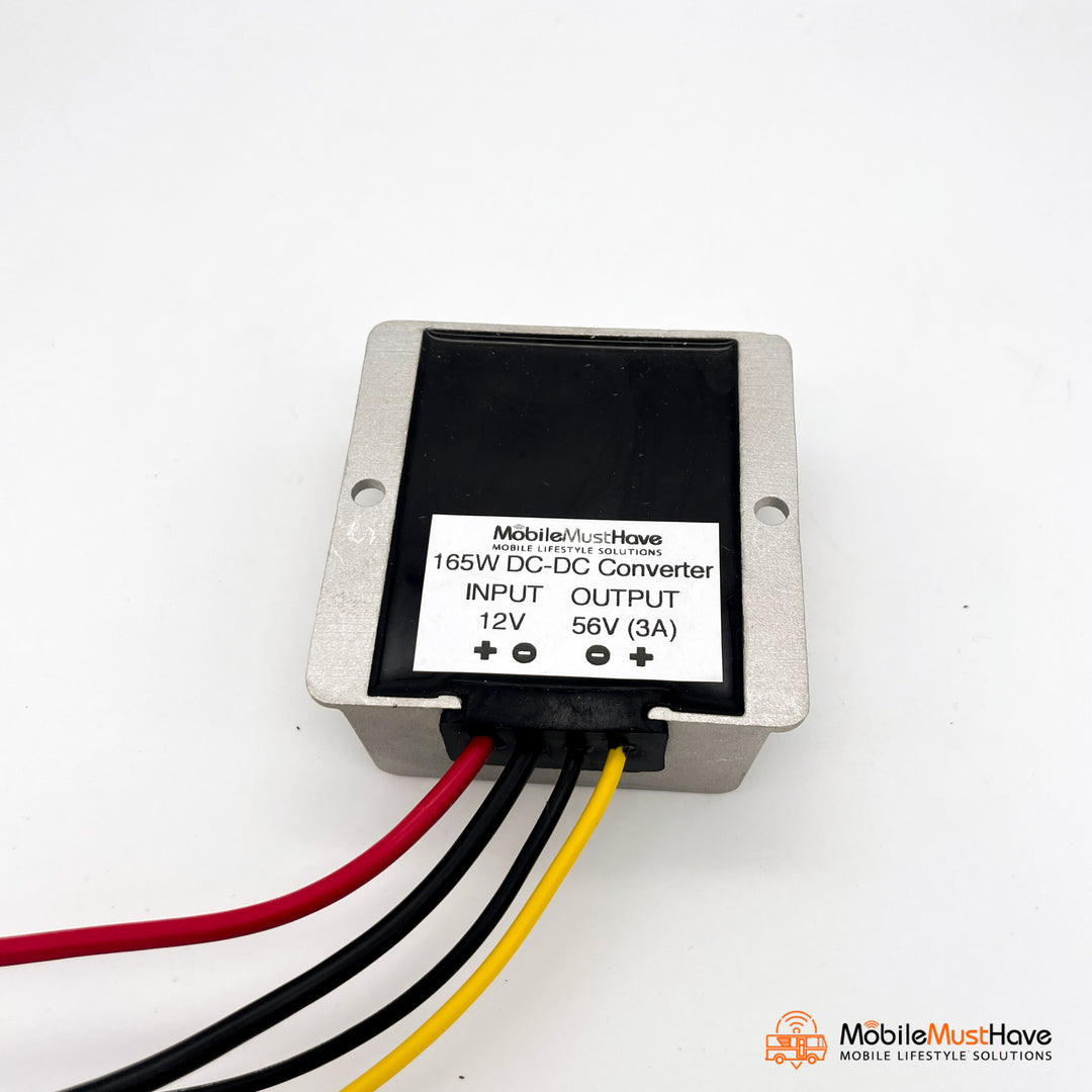 12V DC to 56V DC Step Up Converter, Enables PoE on Supported Devices