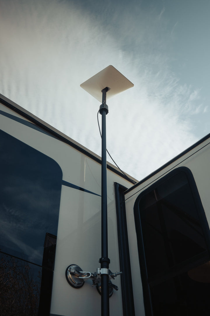 MMH 20' Telescoping Antenna Mounting Mast Pole in Carbon Black (20 Foot Mast)