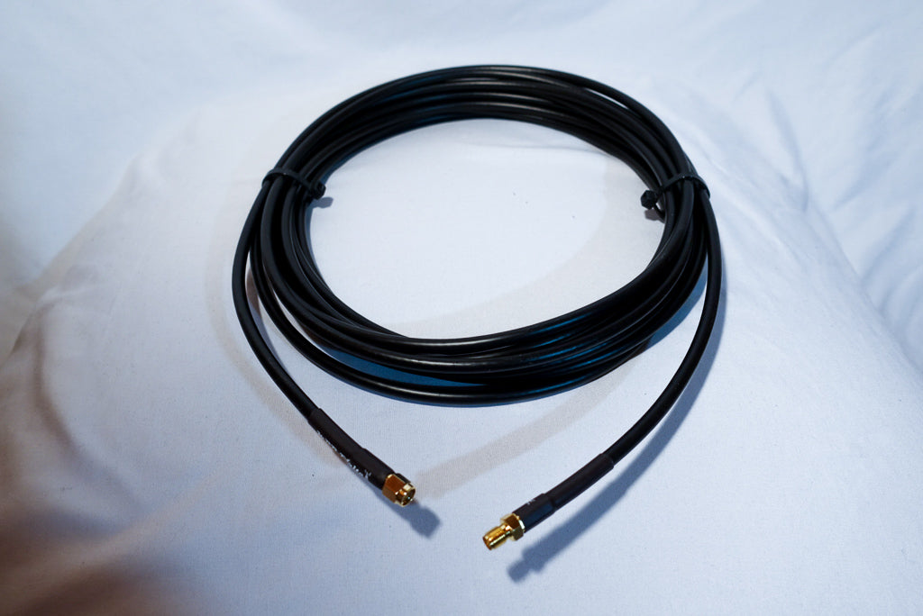 RP-SMA Male - TO SMA Female Low-Loss CNT-240 Cable (LMR-240 Equivalent)
