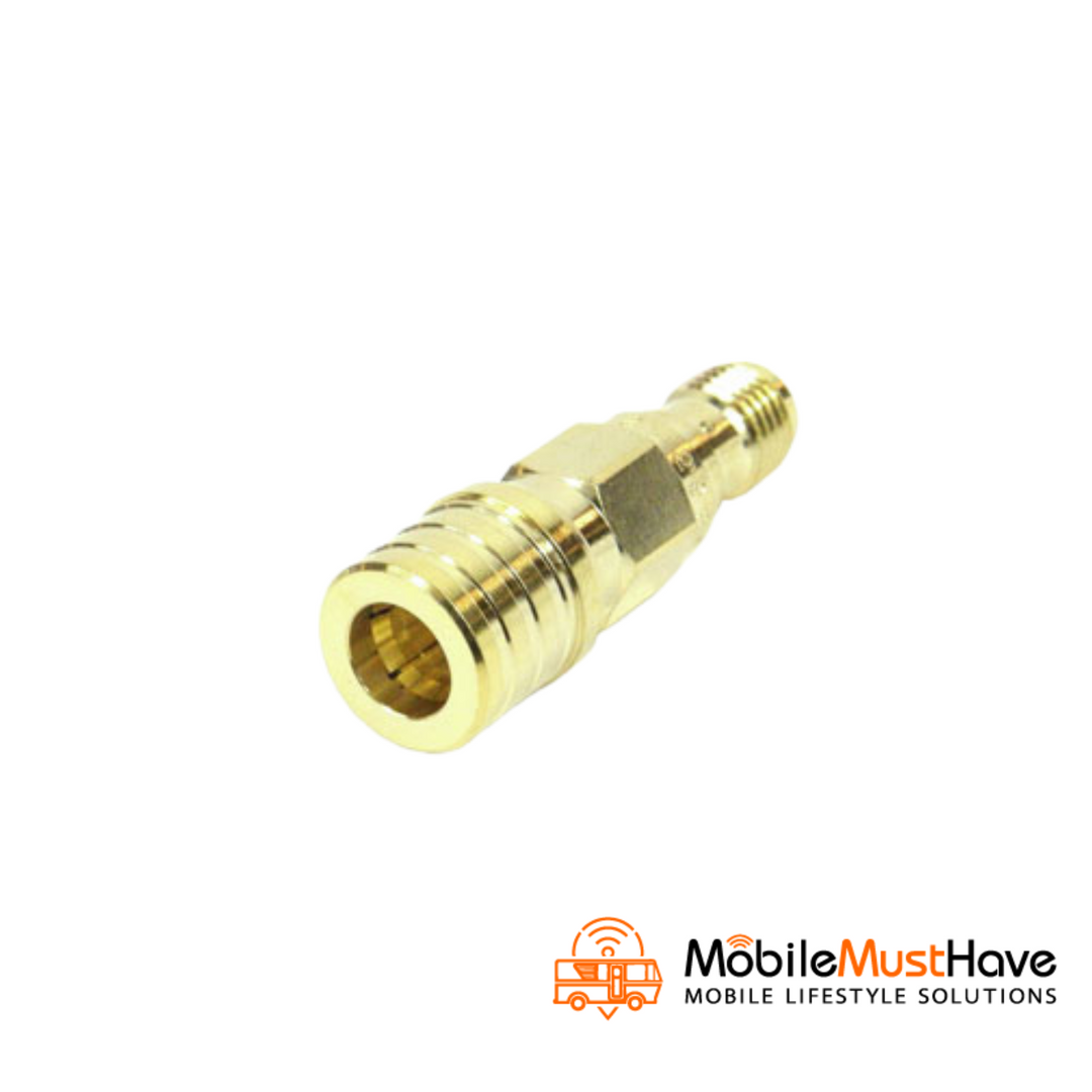 SMA-Female to QMA-Male Brass Adapter