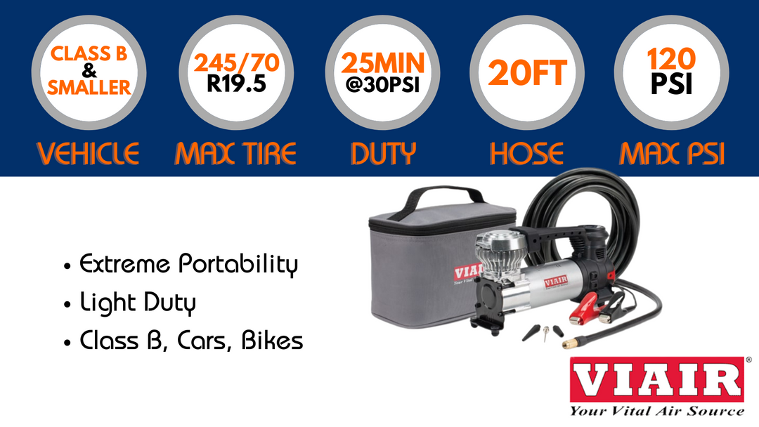VIAIR 89P Portable Tire Inflator (89P-RVS) (Open Box)