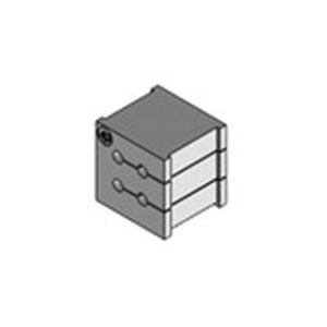 Split Cable Grommet 4x3mm Cable Entry Grey - IP54