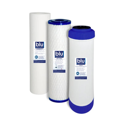 Blu Tech 3-Stage 10-inch Off-Grid Water Filter Replacement Pack