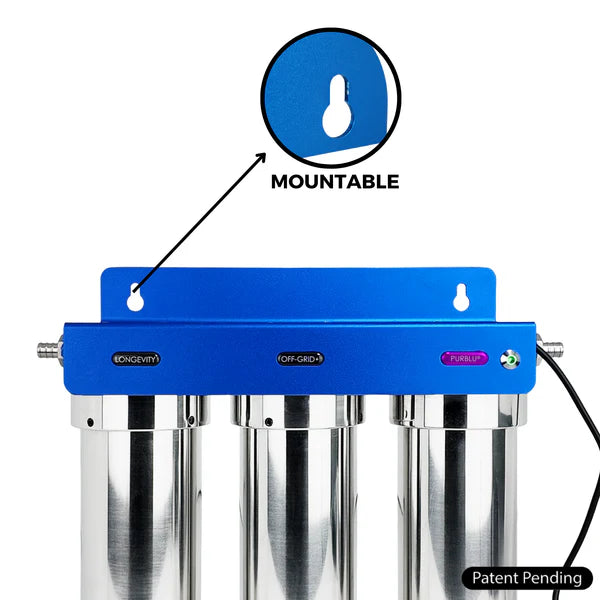 PURBLU TRIO XLT LED UVC 4-Stage RV Water Filtration & Purification System