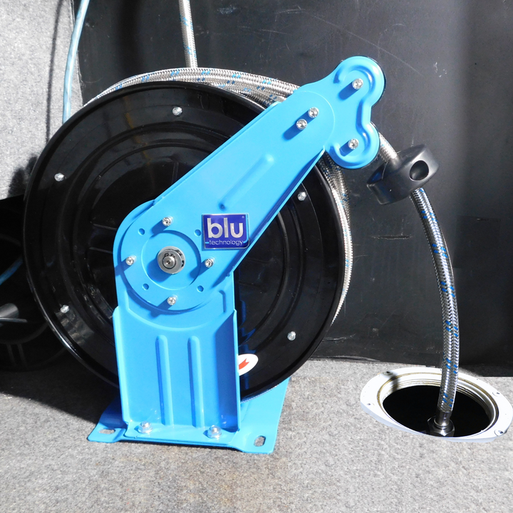 Blu Tech Stainless Steel Hose Reel w/ 50' Hose