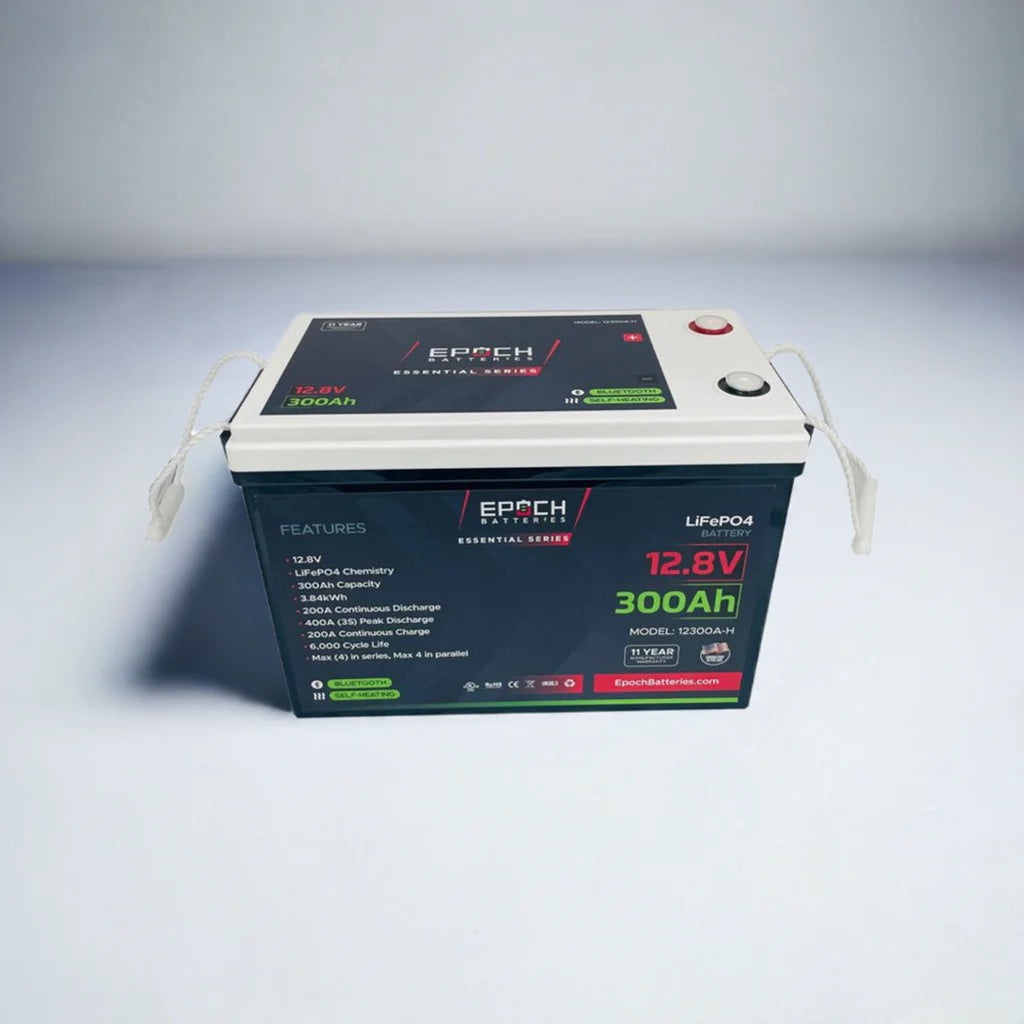Epoch Essentials 12V 300Ah Heated & Bluetooth LiFePO4 Battery