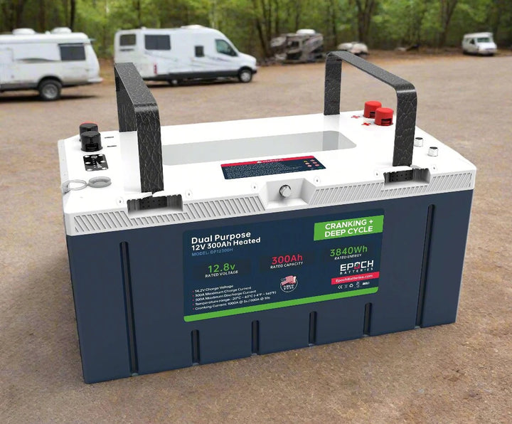 Epoch Pro Series 12V 300Ah Group 8D Dual Purpose LiFePO4 Battery