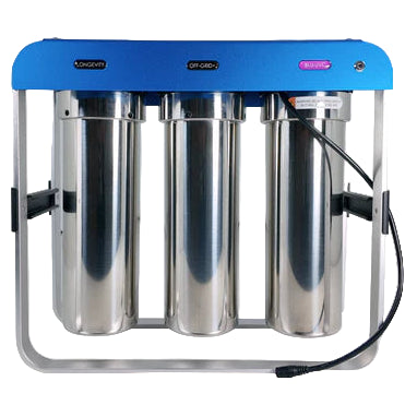 Blu Tech AR3 XLT LED UVC High-Flow 4-Stage RV Water Filter & Purification System - 10 Inch