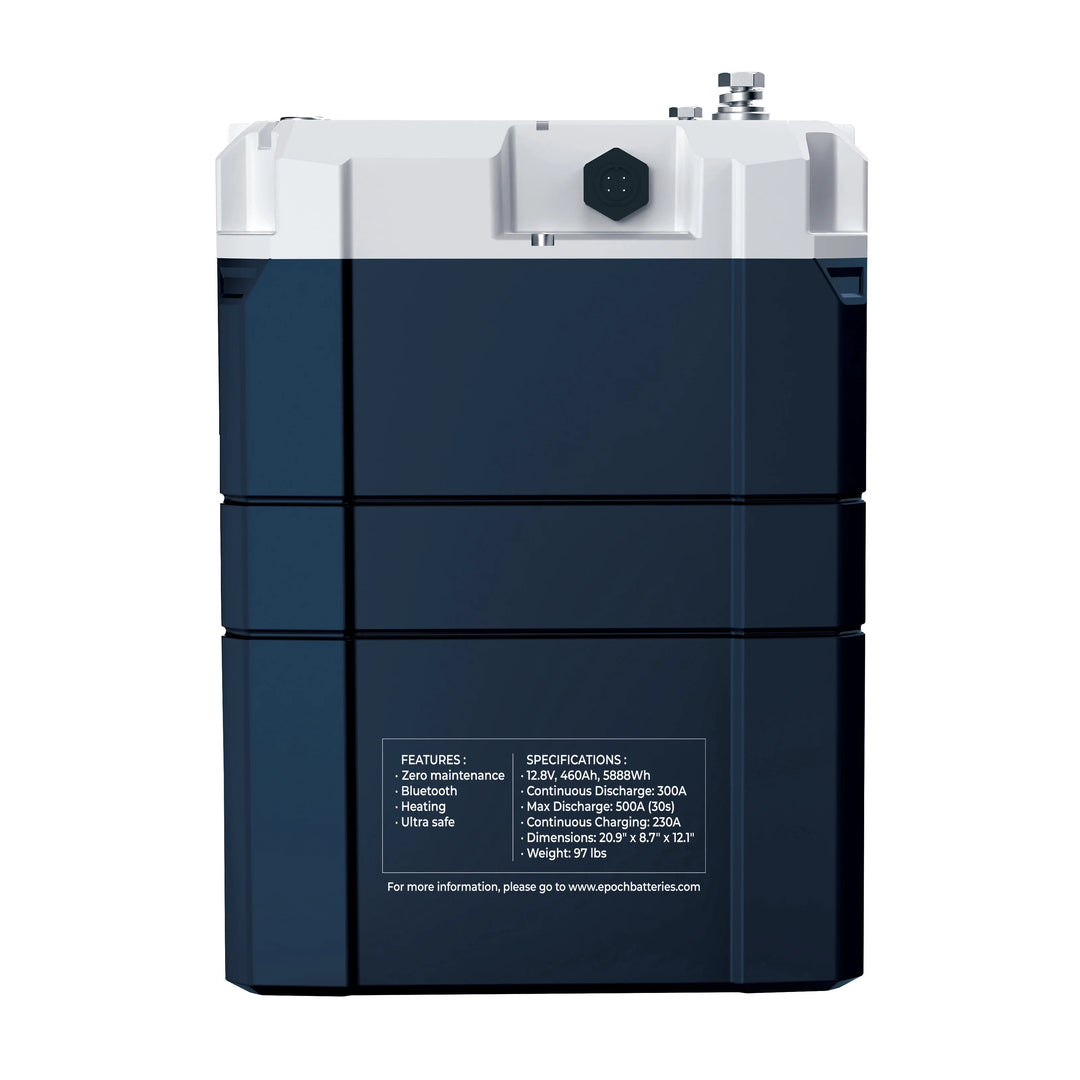 Epoch Elite 24V 230Ah V2 Heated & Bluetooth LiFePO4 Battery