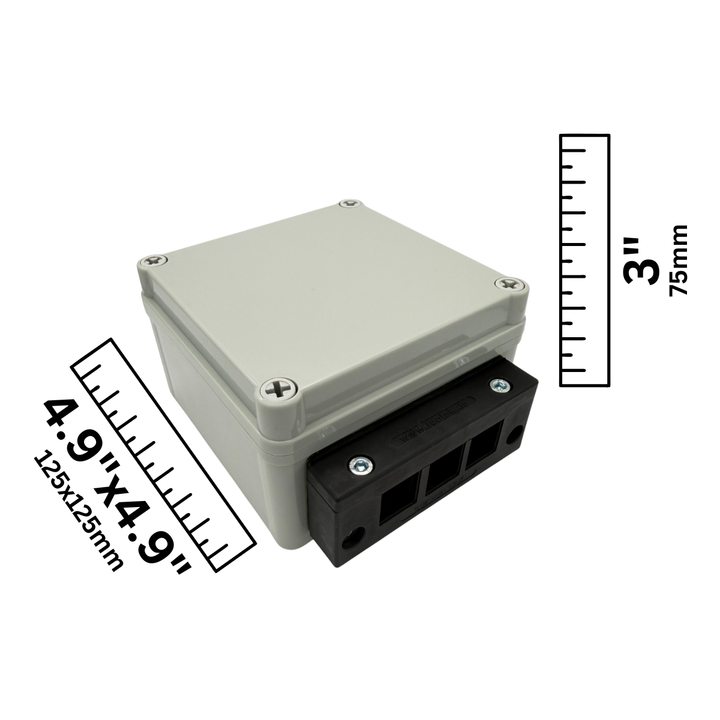 Compact Cable Entry Roof Box For Cellular, WiFi, Starlink, Solar for up to 12 Cables