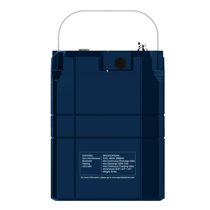 Epoch Elite 48V 100Ah V2-T Heated & Bluetooth LiFePO4 Battery