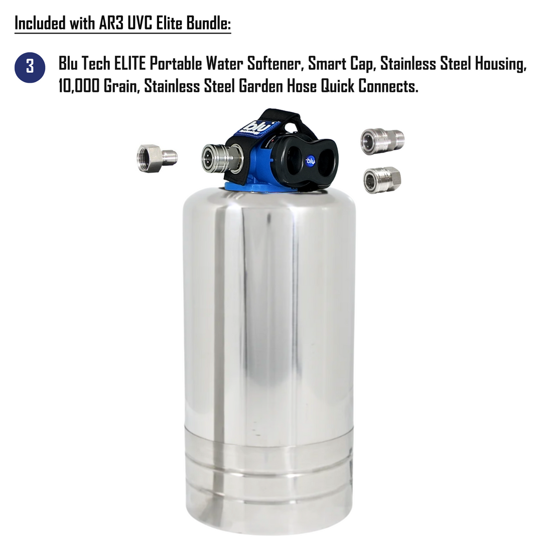 Blu Tech AR3 UVC ELITE Bundle Fully Equipped 4-Stage Filtration & Purification System