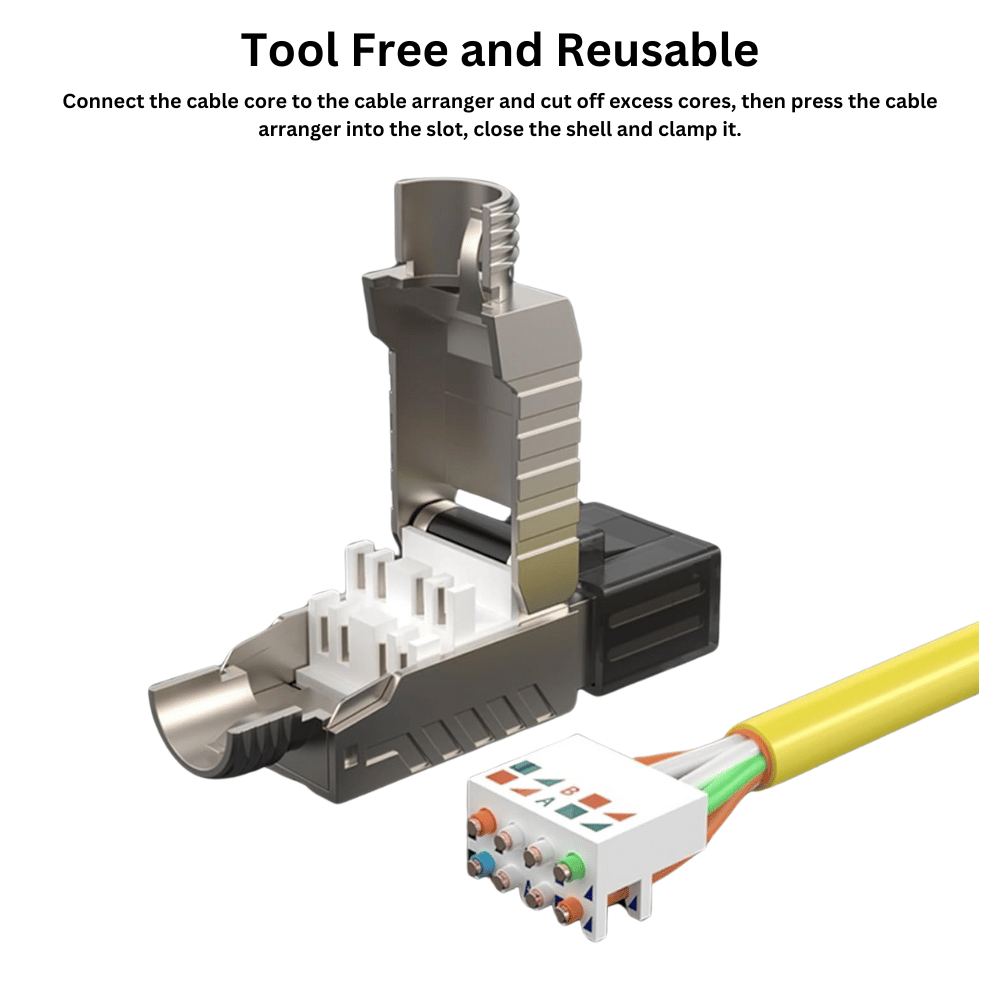 Ethernet Cat 8 Termination Plug - Tool Free (Starlink HP Fixed Mount Compatible)