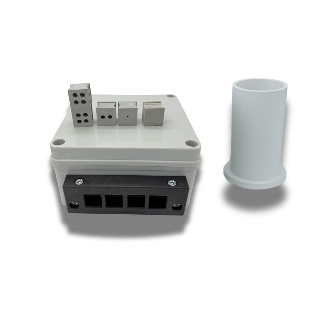 Mid Size Cable Entry Roof Box For Cellular, WiFi, Starlink, Solar for up to 16 Cables