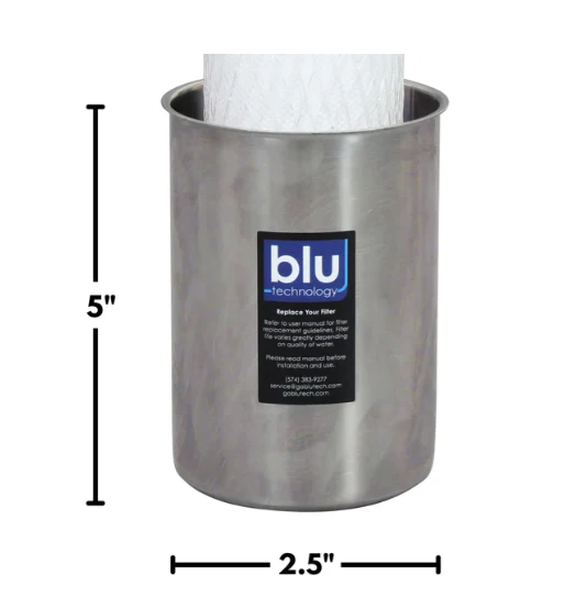 Blu Tech Stainless Steel 5-inch Canister