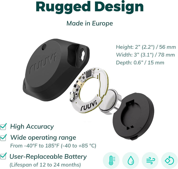 RuuviTag Pro 4in1 Wireless Bluetooth Temperature