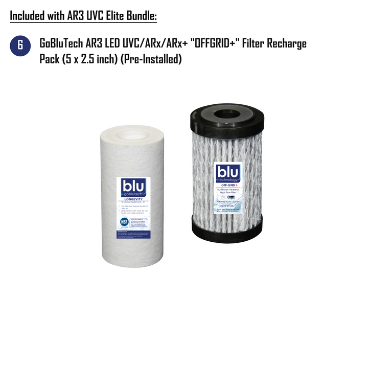 Blu Tech AR3 UVC ELITE Bundle Fully Equipped 4-Stage Filtration & Purification System