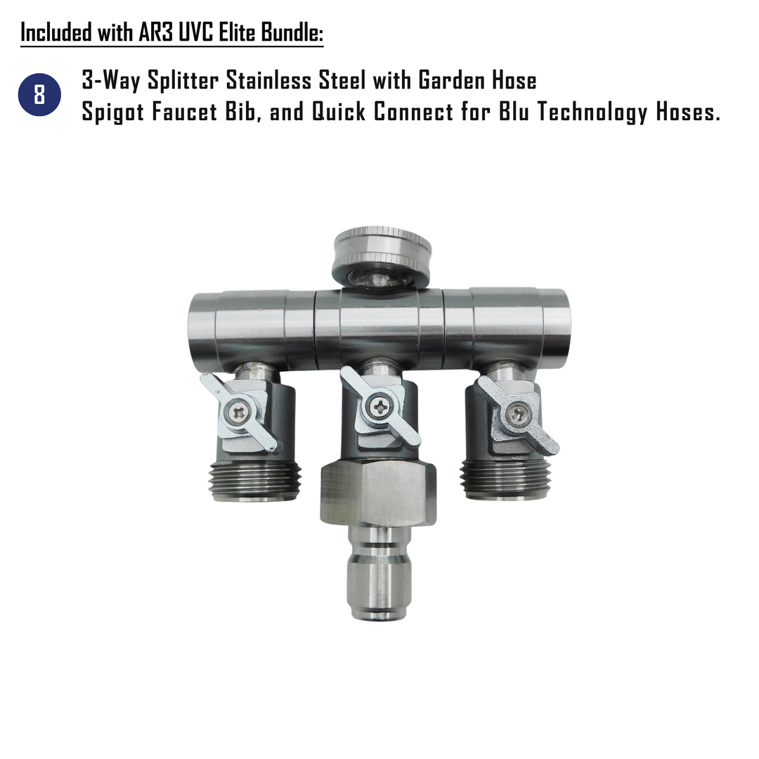 Blu Tech AR3 UVC ELITE Bundle Fully Equipped 4-Stage Filtration & Purification System