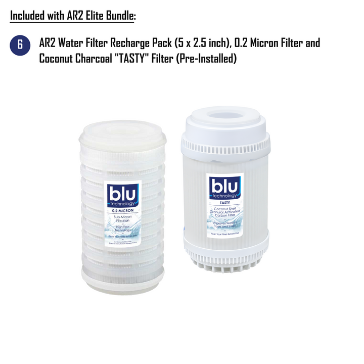 Blu Tech AR2 Elite Bundle  - Fully Equipped 2-Stage Filtration System