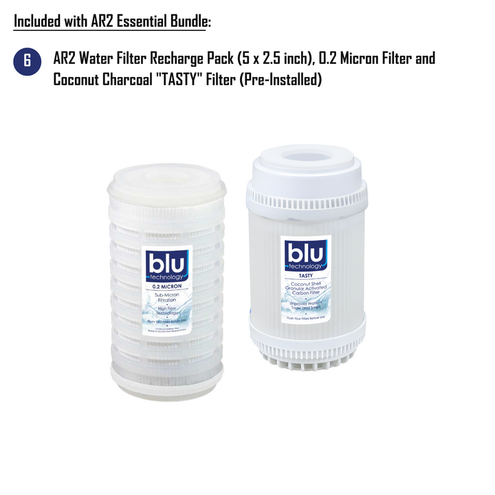 Blu Tech AR2 Essential Bundle - Fully Equipped 2-Stage Filtration System
