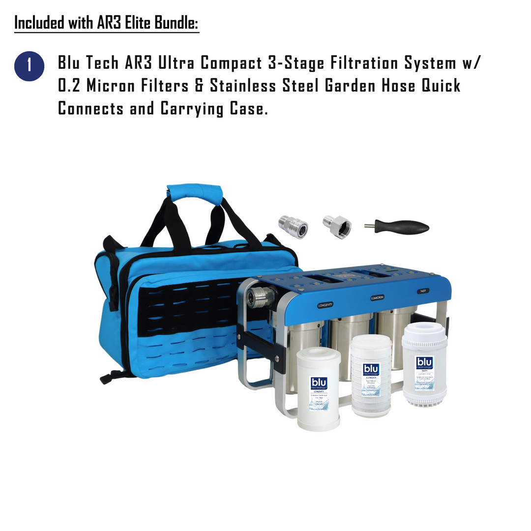 Blu Tech AR3 Elite Bundle - Fully Equipped 3-Stage Filtration System