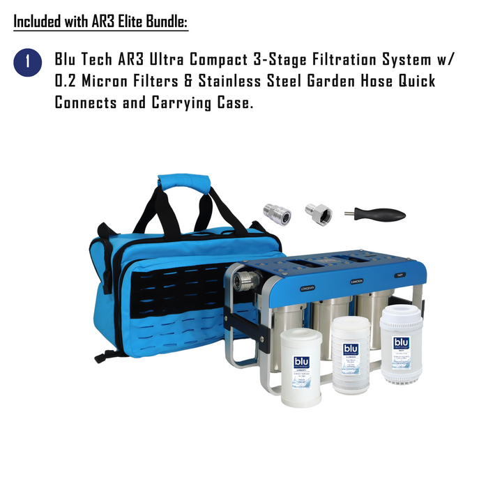 Blu Tech AR3 Elite Bundle - Fully Equipped 3-Stage Filtration System