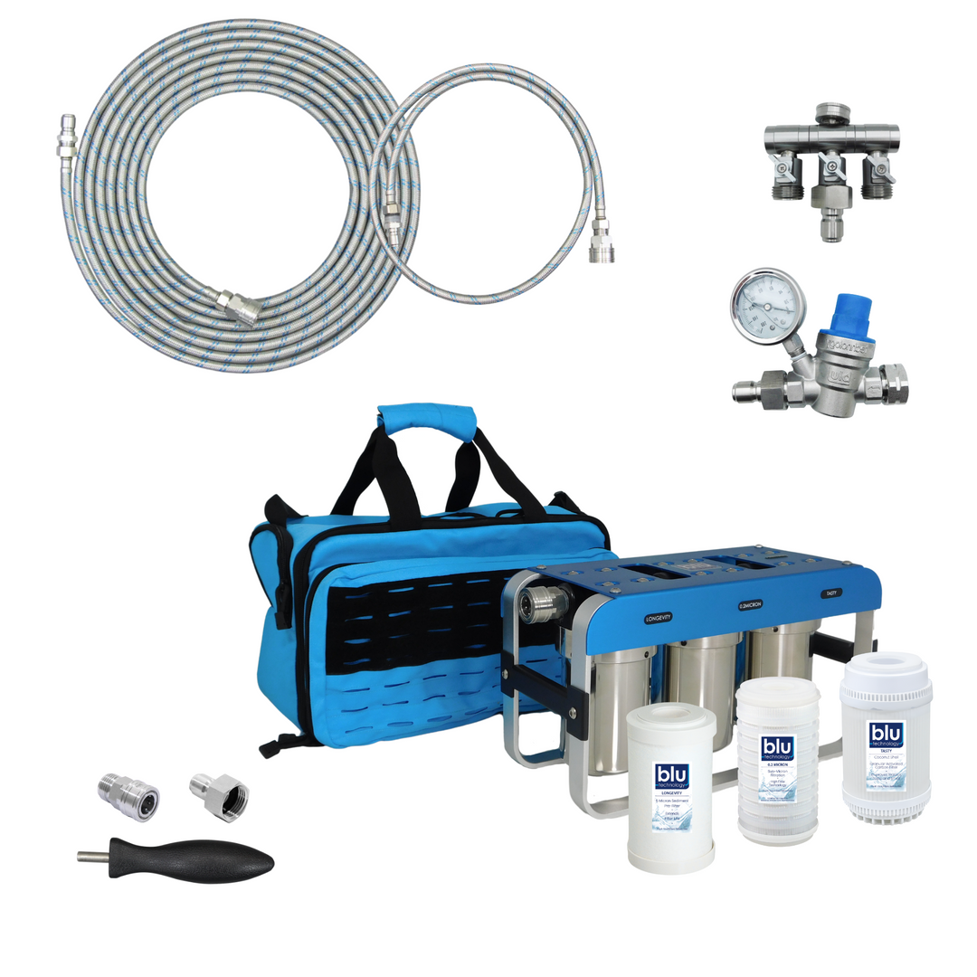 Blu Tech AR3 Essential Bundle - Fully Equipped 3-Stage Filtration System