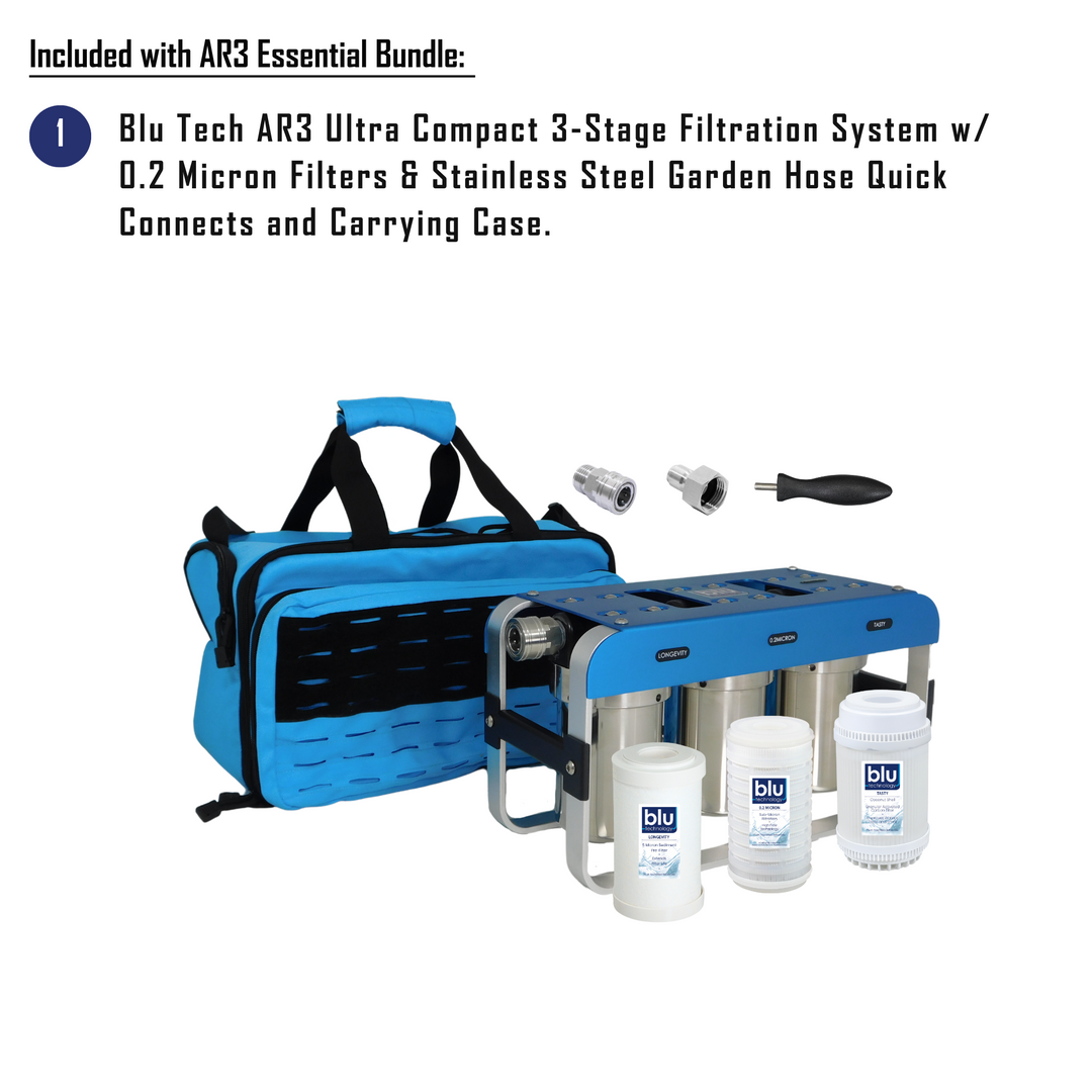 Blu Tech AR3 Essential Bundle - Fully Equipped 3-Stage Filtration System