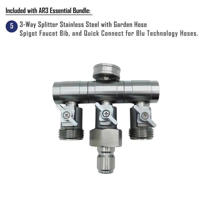 Blu Tech AR3 Essential Bundle - Fully Equipped 3-Stage Filtration System
