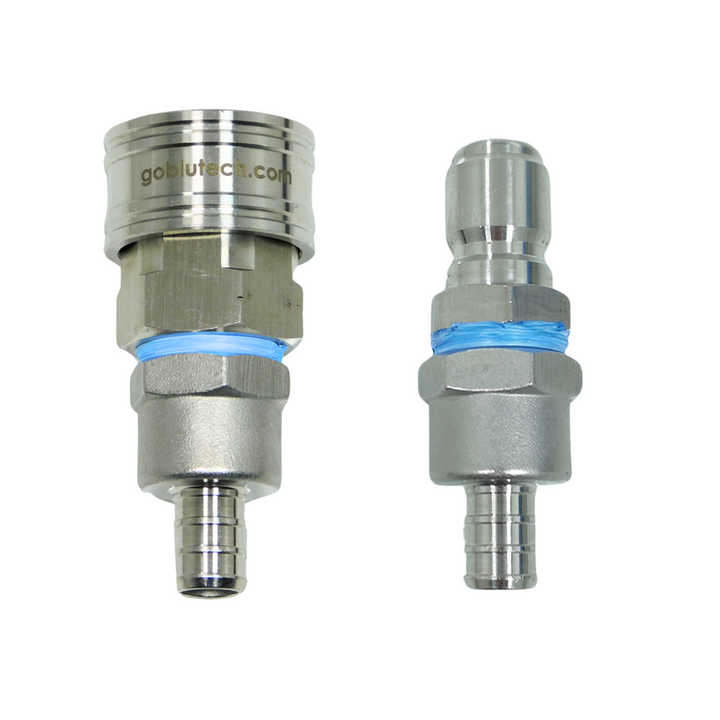 Blu Tech Stainless Steel Quick Connect to PEX Adapter Set