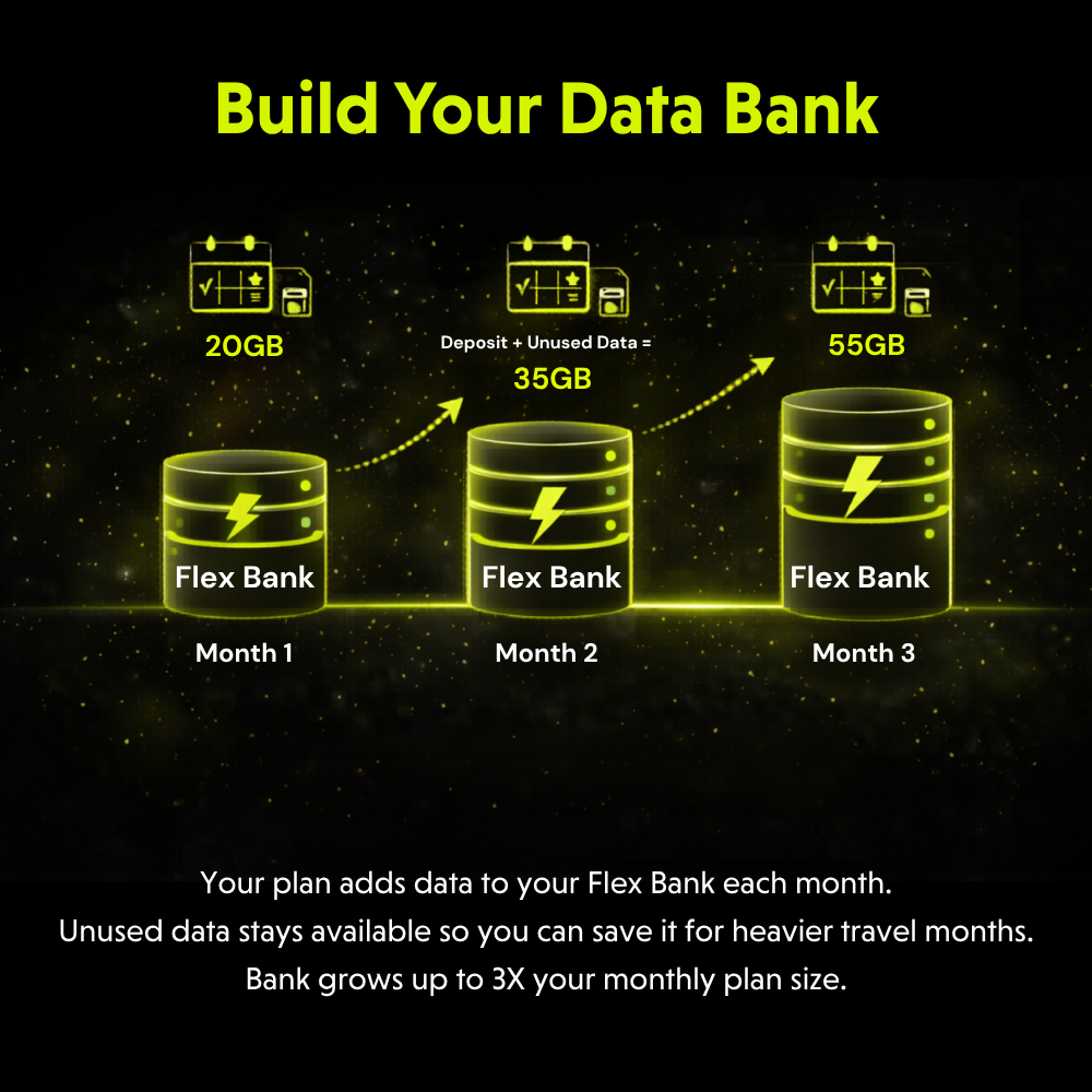 RoamLink Flex - 20GB/mo Multi-Carrier Data Plan