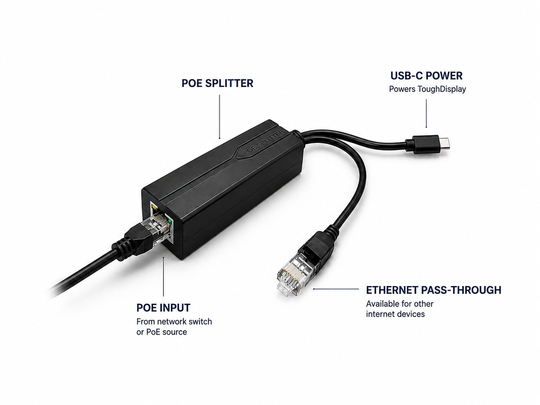 Gigabit USB-C PoE Splitter – 5V 2.4A, 12W